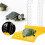 Solplatform til skildpaddeakvarium, flydende platform til krybdyrskildpadder i akrylmateriale. Giftfrit og harmløst design. Forbedrer 3