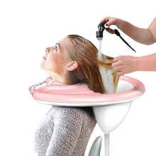 Vasca gonfiabile per capelli per persone costrette a letto/incinte