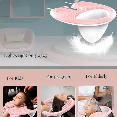 Vasca gonfiabile per capelli per persone costrette a letto/incinte 1