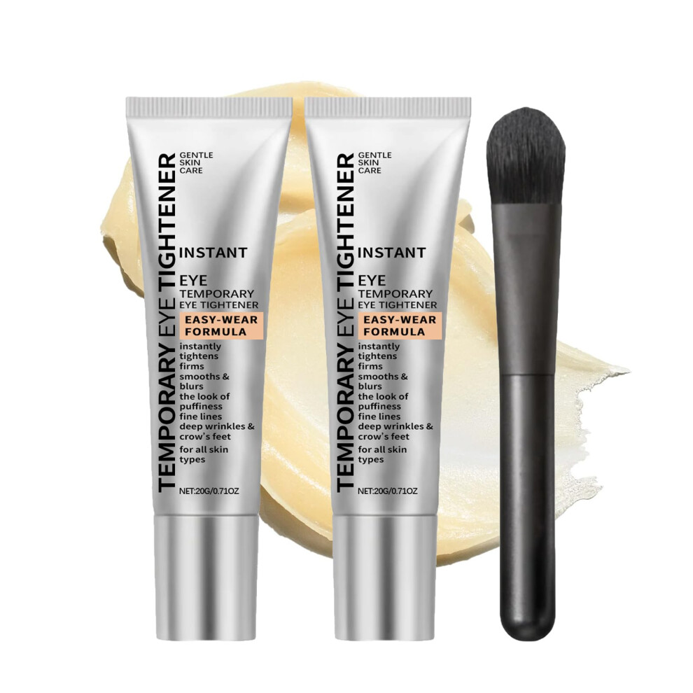Cream/Dark Eye Tightening Pack Of 2 Instant Eye Tightener For Wrinkles, Puffiness And Circles