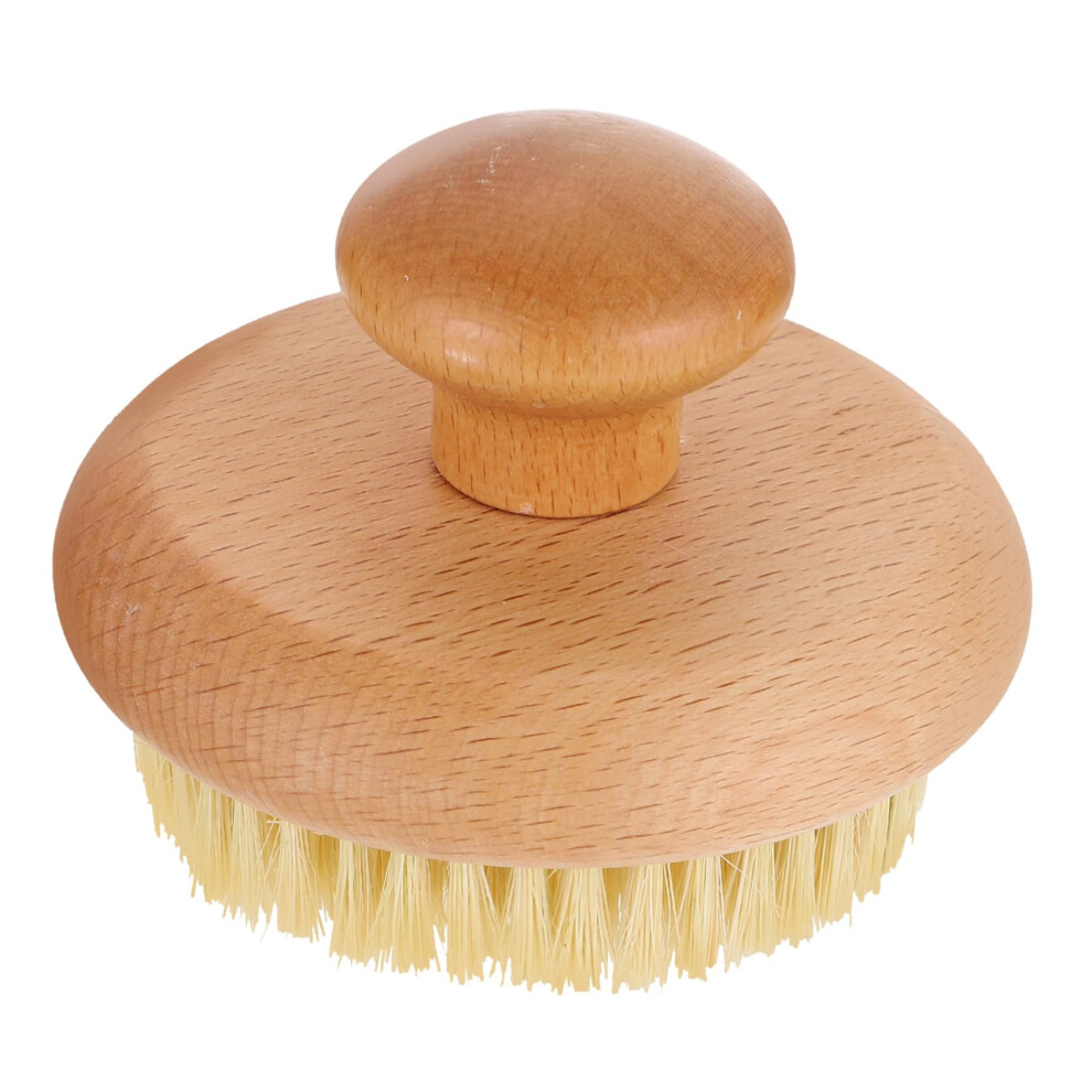 Round Body Scrubber for Shower with Soft Bristles Exfoliating Brush Gentle Skin Care