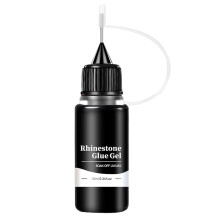 Nail Rhinestone Glue 10ml Strong Hold Gem Glue for Nail Art with Precise Needle Applicator