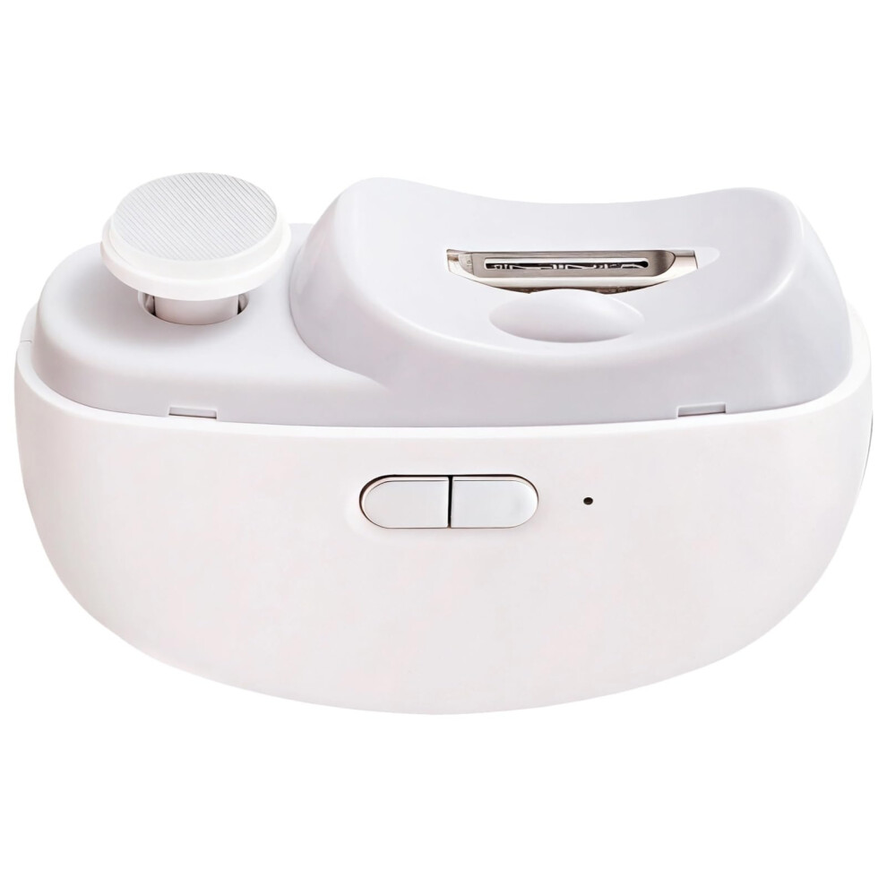 USB Rechargeable Electric Nail Clipper, 2in1 Nail Trimmer and File with Child Safety Lock