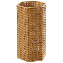 Wicker Basket Umbrella Stand with Storage for Home Office Entryway Decor