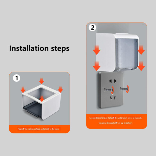 86 Type Dustproof Box Socket Waterproof Box Plastic-Gray 2