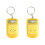 Mini Calculator Keychain 8 Digit Screen Keyring-Yellow 1