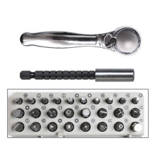 Ergonomic Handle Mini Ratchet Wrench Set Right Angles
