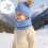Children Winter Warm Set Soft Acrylic Pullover Hat Neck-Gray 2