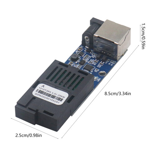 Fiber to Ethernet Converters Single Mode 20KM Ranges-B side 2