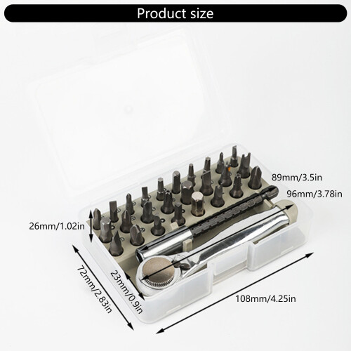 Ergonomic Handle Mini Ratchet Wrench Set Right Angles 2