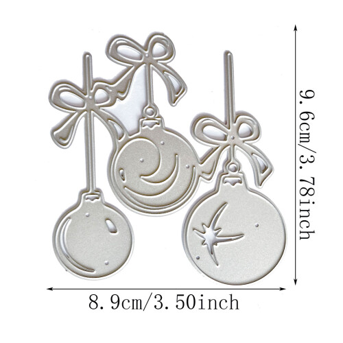 Matrices de découpe de gaufrage en forme de boule, ballons, 2