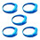 Set of 5 Voice Control LED Light Bracelets Flashing Bangle-Blue 1