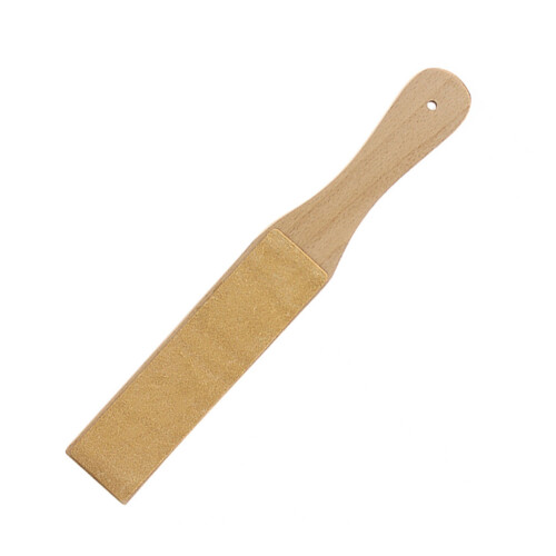 2 Sided Knife Stropping Paddle Block for Sharpening & Honing