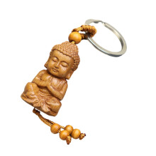 Porte-clés pendentif bouddha élégant, cintres de voiture,-2