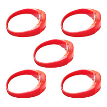 5pcs Voice Control LED Light Bracelets Silicone Bangle-Red
