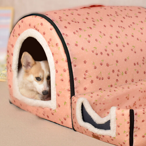 Lit chaud pour chat, grotte pour chat d'intérieur, motif de-S 8 2