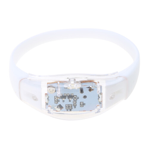 5pcs Sound Controlled LED Bracelets Glow Flashing Bangle-Pink 1