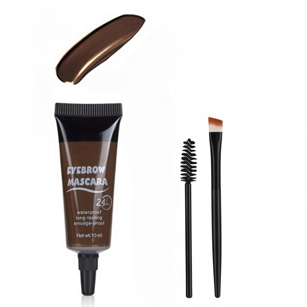Waterproof Eyebrow Gel Mascara  LongLasting Smudge Proof Brow Makeup with Dual Brush, 6 Shades