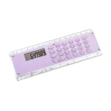 15cm Double Scale Ruler With 8 Digit Electronic-Purple