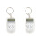 Mini Calculator Keychain 8 Digit Screen Keyring-White 1
