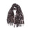 Oversized Design Warm Insulated Scarf Head-Light brown leopard 1