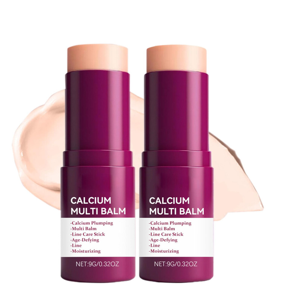 Moisturizing Balm Stick 2Pack with Collagen and Hyaluronic Acid for Deep Hydration and AntiAging