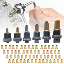66 pièces écrous à rivets de résistance industrielle 3mm à 10mm