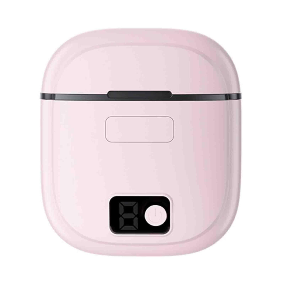 Electric Nail Clipper with 360 Grinding Blade, LED Light, Low Noise, Rechargeable Pink Cordless