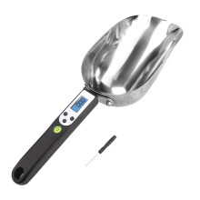 Edelstahl-Schaufel für Küche und Bar, vielseitig einsetzbar, langlebiges Material, Hochglanzpolitur, spülmaschinenfest, ideal für Eis, Zucker,