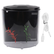 Acuario LED con tecnología SmartClean, filtro de potencia, mejora de la calidad del agua, claridad cristalina, diseño compacto que ahorra espacio y