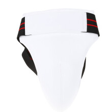 Taille- en buikbeschermer voor taekwondo, kruisbeschermer met stevig plastic frame en schuim met hoge dichtheid voor schokabsorptie tijdens het