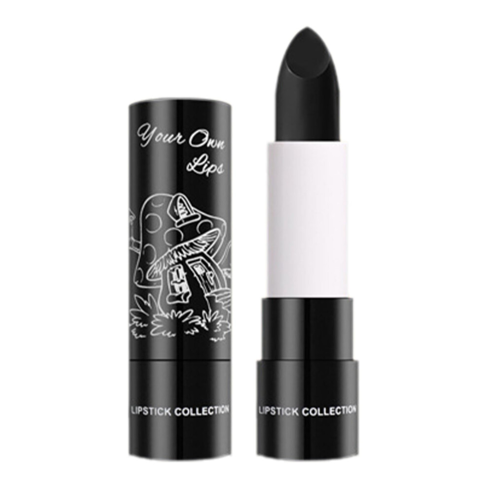 Velvet Matte Lipstick  Pigmented Waterproof Long Lasting Smudge Proof Black Color