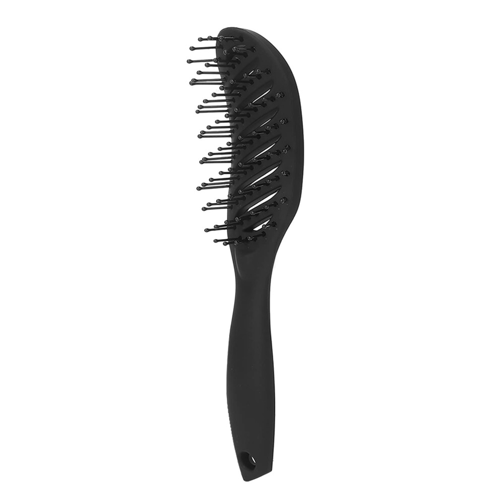 Curved Vent Detangling Hair Brush for Wet Hair with Ergonomic Nonslip Grip and Fast Drying Design