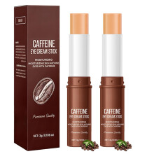 Caffeine Eye Balm Stick 2 Pack for Dark Circles and Puffiness, Anti Aging Hydrating Under Eye Stick