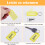 Key Identifier Labels, Versatile Portable Assorted Colors Write-On Windows For Clear Identification 3