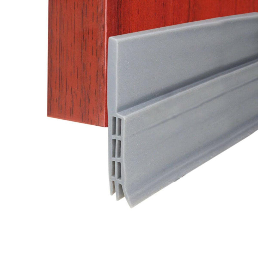 Door Draft Stopper Adhesive Sweep Strip For Soundproof Weatherproof Door Bottom, Gray 39In (5Cm X 1M) 9365369649705