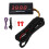 Motorcycle Tachometer DC 12V LCD Rainproof Backlight 60x30x13mm 2