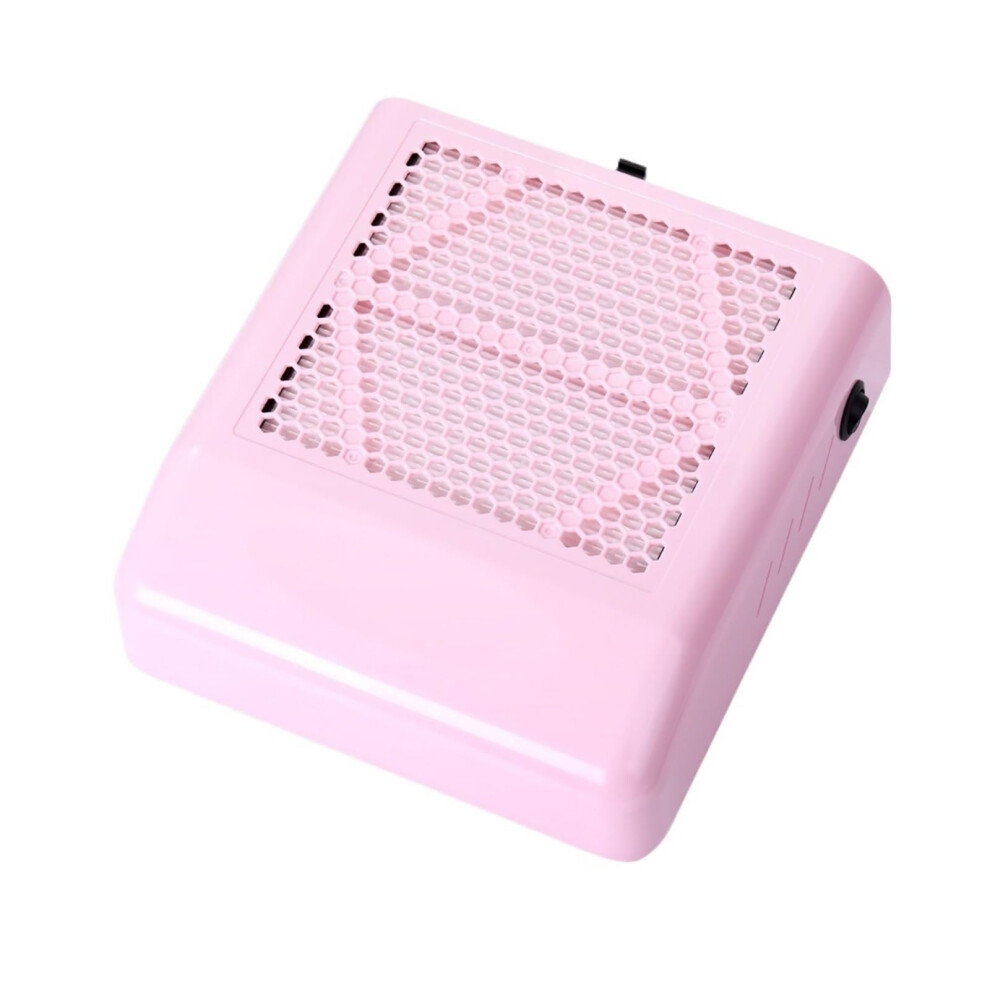 Pink Nail Dust Collector With Powerful Suction And Removable Filter For Salon Or Home Manicure