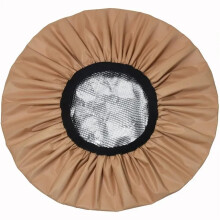 Adjustable Double Layer Satin Bonnet for Women with Moisture Lock and Secure Fit, Coffee Color