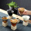 Tazza in ceramica da 200 mL con base - Blu, Marrone, Multicolore 5