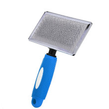 Escova de higiene para cães e gatos, pente de pinos longos com dentes em forma de agulha e ângulo oblíquo, pinos de aço duráveis e cerdas de