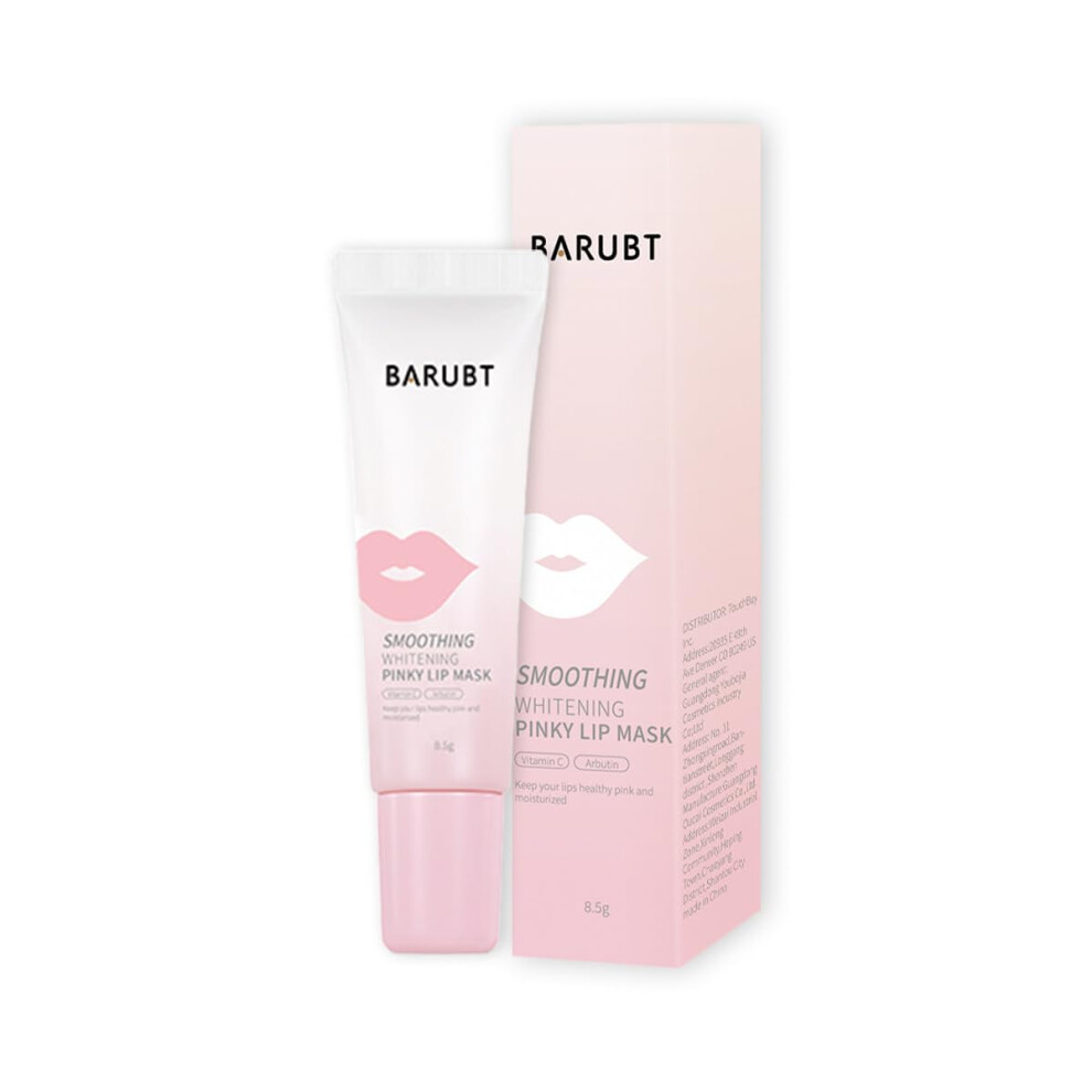 Lip Sleeping Mask with Vitamin C for Overnight Lip Hydration and Brightening, Travel Size 8.5g