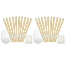 Kit com 20 velas auriculares de cera de abelha natural para remoção de cera de ouvido. Ideal para limpeza auricular com velas.