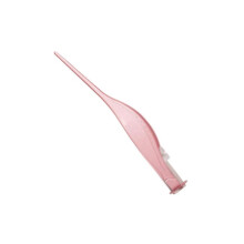 Removedor de cera de ouvido com pinça leve, limpador de ouvido em aço inoxidável, bordas lisas, rosa