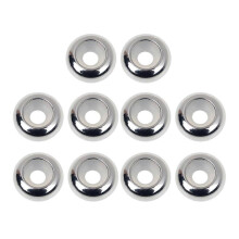 10 cuentas espaciadoras de goma de acero inoxidable para pulseras con cuentas adicionales.