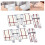 4 Pcs/Set Sewing Feet Sewing Machine Presser Foot Straight 5