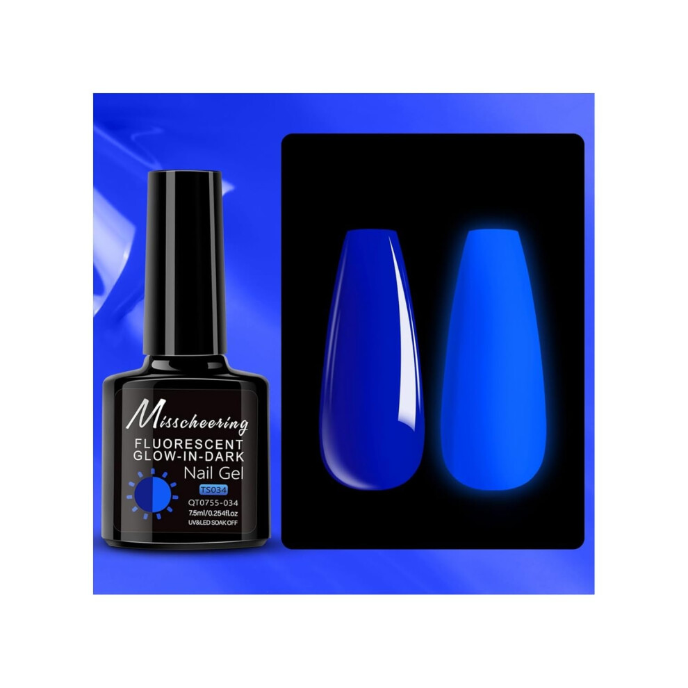 Dark Halloween Glow In The Gel Nail Polish Neon Uv Led Cured Luminous Long Lasting Vegan