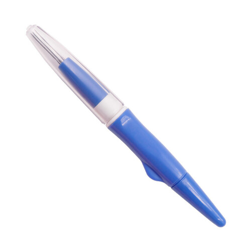 Felting Needle Handle with 3 Felting Needle Embroidery-Blue
