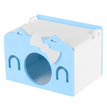 Maisonnette pour cochon d'Inde, décor mignon, espace douillet et isolé, ensemble de jouets pour hamsters et petits animaux, panneaux en bois et