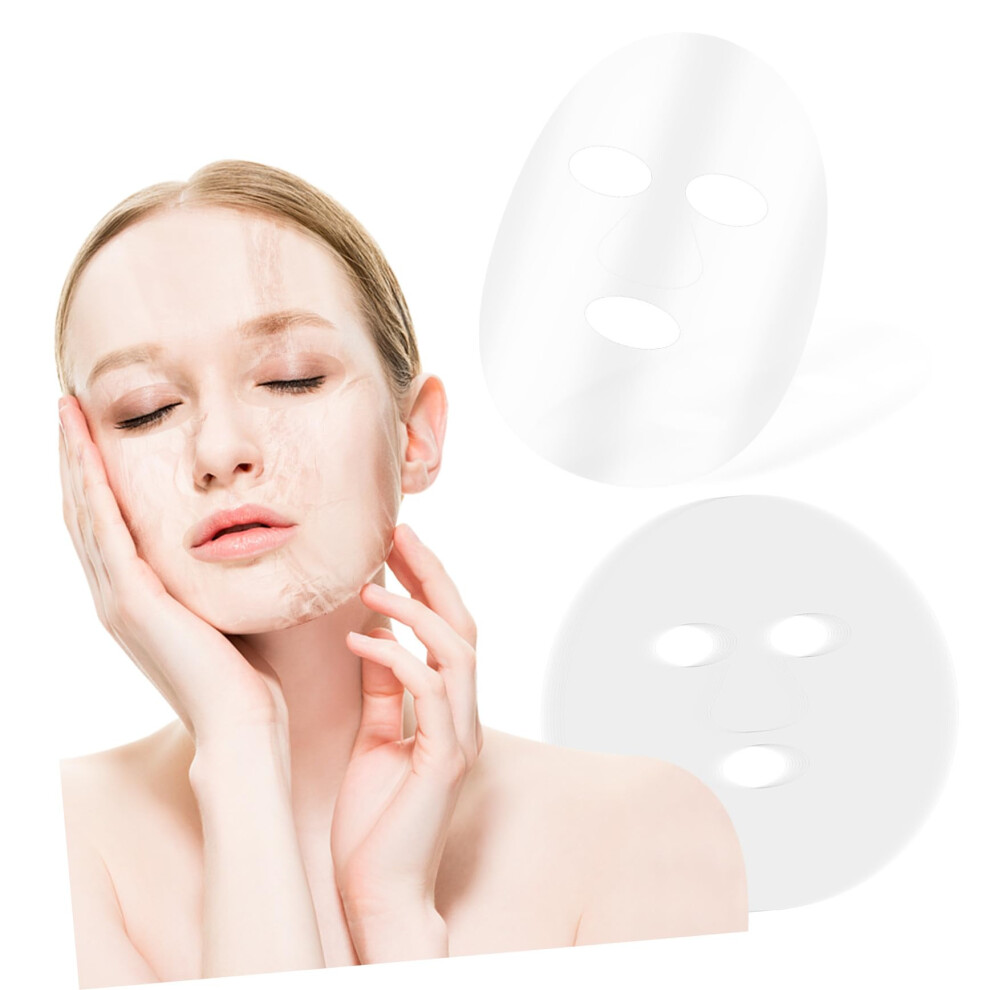 400Pcs Disposable Plastic Facial Mask Film for Spa Skin Care and Beauty Treatments Bulk Pack